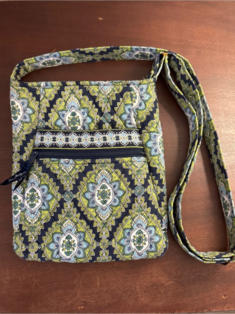 Vera Bradley CAMBRIDGE Quilted Crossbody Hipster Bag Cotton Retired Y2K Pattern